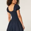 Hollister Sofia Drop-Waist Bubble Skort Dress,Hollister Sofia Drop-Waist Bubble Skort Dress