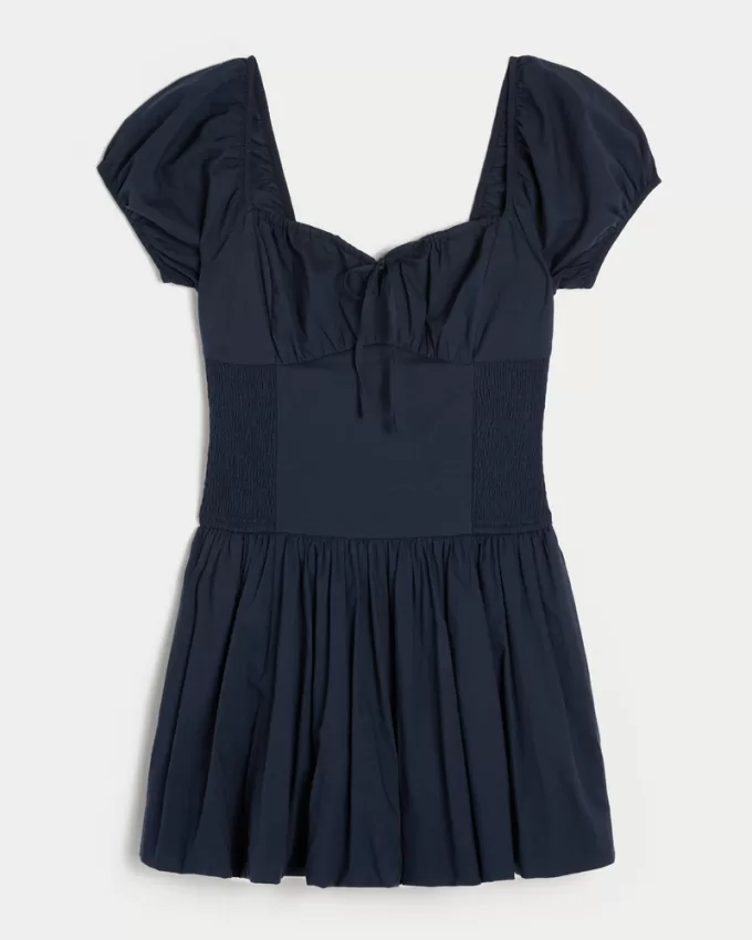 Hollister Sofia Drop-Waist Bubble Skort Dress,Hollister Sofia Drop-Waist Bubble Skort Dress