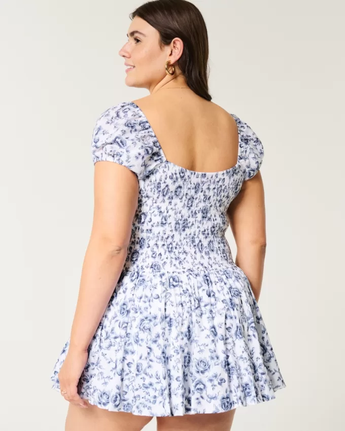 Hollister Sofia Drop-Waist Bubble Skort Dress,Hollister Sofia Drop-Waist Bubble Skort Dress