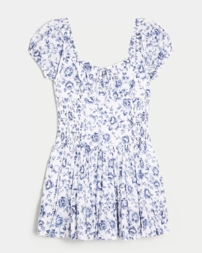 Hollister Sofia Drop-Waist Bubble Skort Dress,Hollister Sofia Drop-Waist Bubble Skort Dress