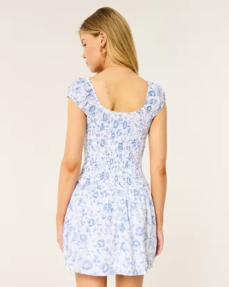 Hollister Sofia Drop-Waist Mini Dress,Hollister Sofia Drop-Waist Mini Dress