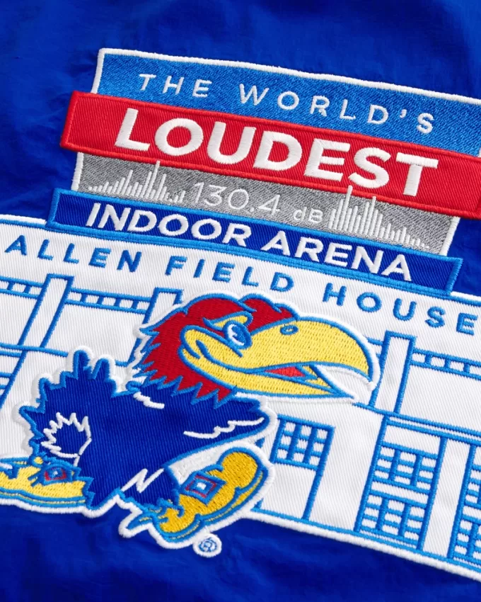 Kansas Jayhawks Graphic Hooded Windbreaker Jacket,Kansas Jayhawks Graphic Hooded Windbreaker Jacket