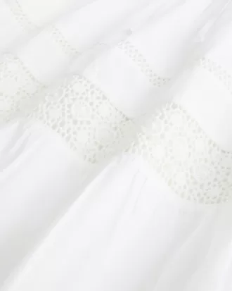 Lace Inset Tiered Maxi Skirt,Lace Inset Tiered Maxi Skirt