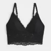 Lace Longline Triangle Bralette,Lace Longline Triangle Bralette