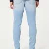 Light Wash Athletic Skinny Jeans,Light Wash Athletic Skinny Jeans