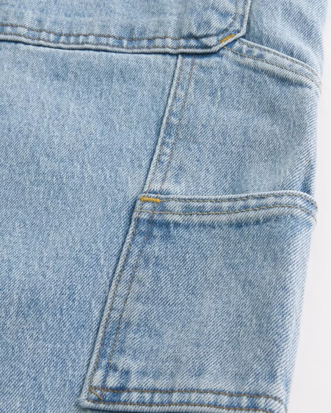 Light Wash Baggy Painter Jeans,Light Wash Baggy Painter Jeans