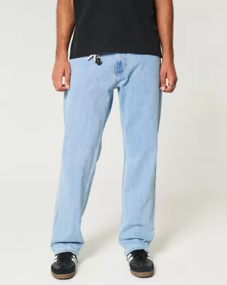 Light Wash Loose Jeans,Light Wash Loose Jeans