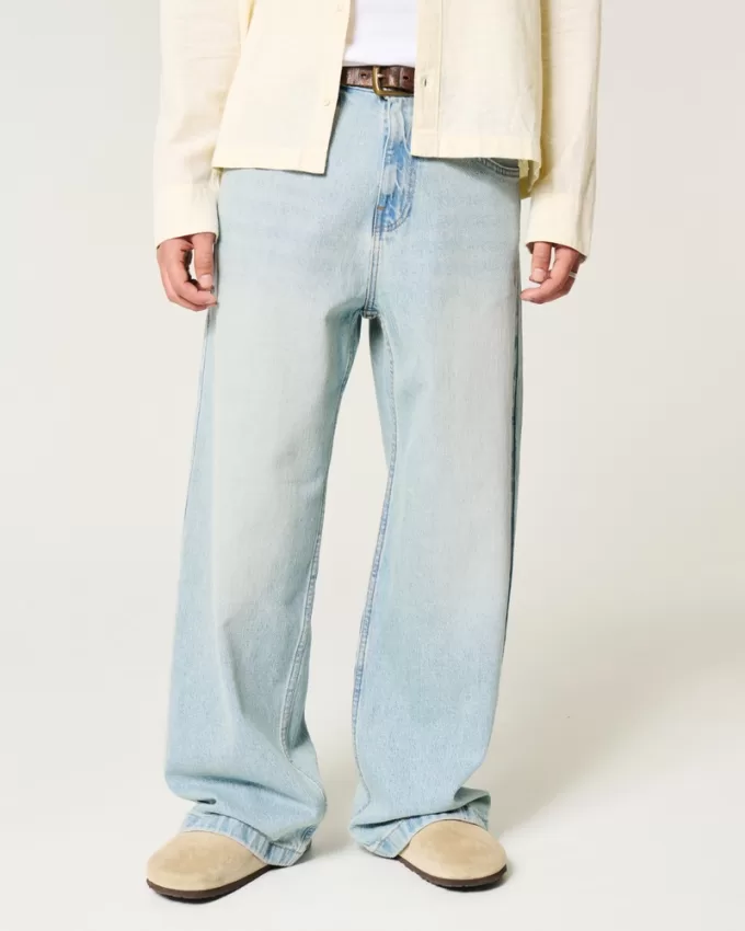 Light Wash Super Baggy Jeans,Light Wash Super Baggy Jeans