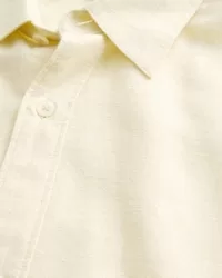 Linen-Blend Button-Through Shirt,Linen-Blend Button-Through Shirt