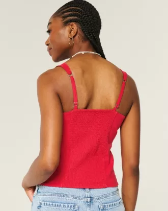 Linen Blend Button-Through Top,Linen Blend Button-Through Top