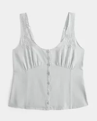 Linen Blend Button-Through Top,Linen Blend Button-Through Top