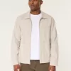 Linen Blend Chore Jacket,Linen Blend Chore Jacket