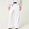 Linen-Blend Flex-Waist Baggy Pants,Linen-Blend Flex-Waist Baggy Pants