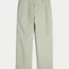 Linen-Blend Flex-Waist Baggy Pants,Linen-Blend Flex-Waist Baggy Pants