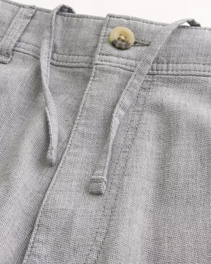 Linen-Blend Flex-Waist Baggy Pants,Linen-Blend Flex-Waist Baggy Pants