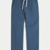 Linen-Blend Loose Pull-On Pants,Linen-Blend Loose Pull-On Pants