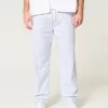 Linen-Blend Loose Pull-On Pants,Linen-Blend Loose Pull-On Pants