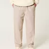 Linen-Blend Loose Pull-On Pants,Linen-Blend Loose Pull-On Pants