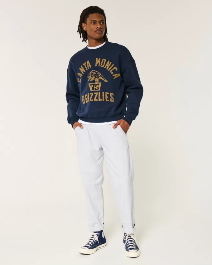 Linen-Blend Loose Pull-On Pants,Linen-Blend Loose Pull-On Pants