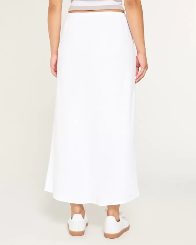 Linen Blend Maxi Skirt,Linen Blend Maxi Skirt
