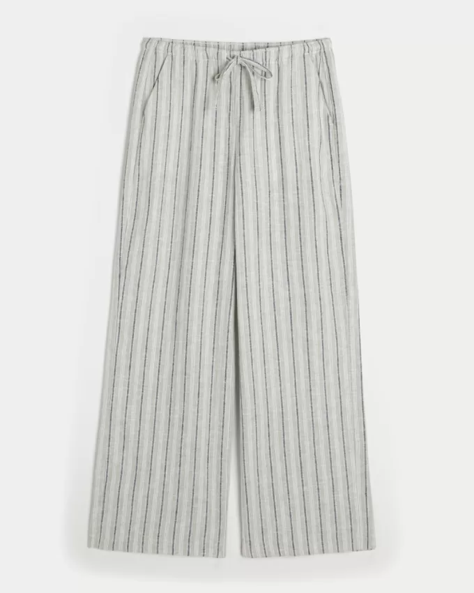 Linen-Blend Pull-On Baggy Pants,Linen-Blend Pull-On Baggy Pants Linen-Blend Pull-On Baggy Pants,Linen-Blend Pull-On Baggy Pants