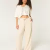 Linen-Blend Pull-On Baggy Pants,Linen-Blend Pull-On Baggy Pants