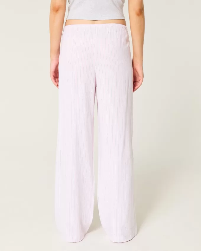 Linen-Blend Pull-On Baggy Pants,Linen-Blend Pull-On Baggy Pants