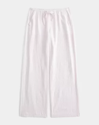 Linen-Blend Pull-On Baggy Pants,Linen-Blend Pull-On Baggy Pants