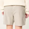 Linen-Blend Pull-On Shorts 7″,Linen-Blend Pull-On Shorts 7″