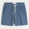 Linen-Blend Pull-On Shorts,Linen-Blend Pull-On Shorts