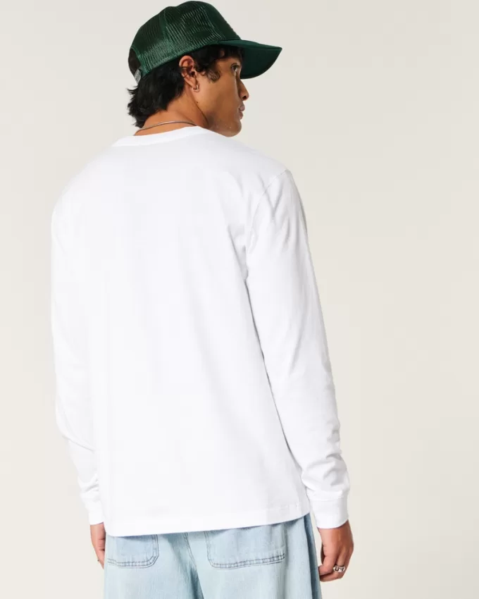 Long-Sleeve Cotton Crew T-Shirt,Long-Sleeve Cotton Crew T-Shirt