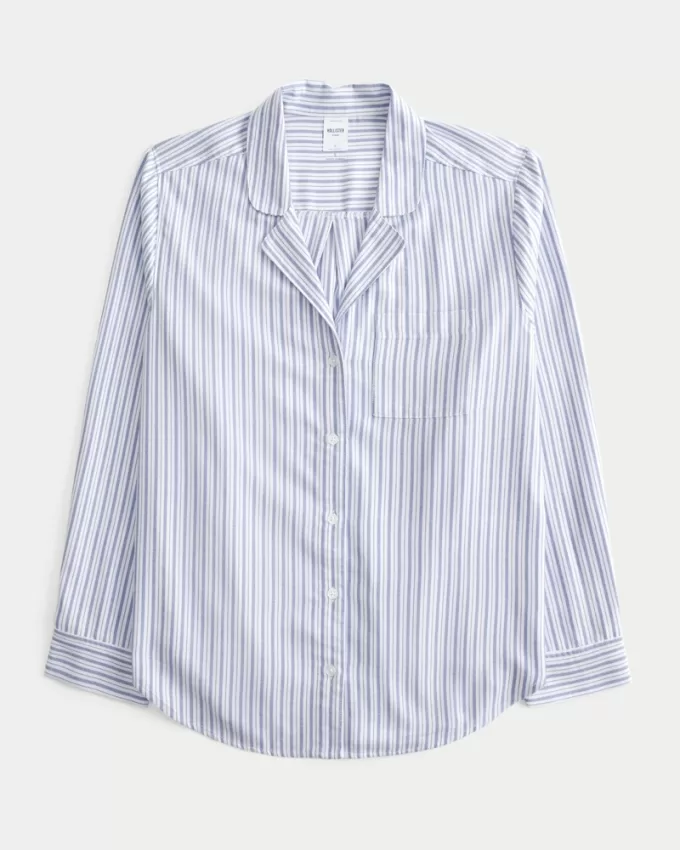 Long-Sleeve Flannel Pajama Top,Long-Sleeve Flannel Pajama Top