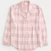 Long-Sleeve Flannel Pajama Top,Long-Sleeve Flannel Pajama Top