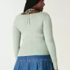 Long-Sleeve Halter Tie Sweater,Long-Sleeve Halter Tie Sweater