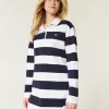 Long-Sleeve Rugby Mini Dress,Long-Sleeve Rugby Mini Dress