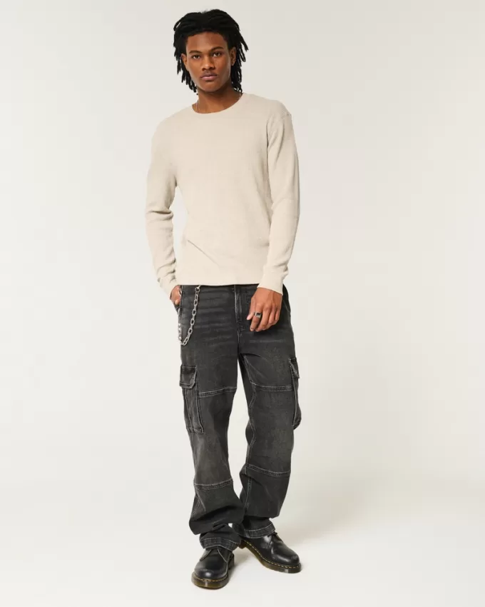 Long-Sleeve Thermal Crew T-Shirt,Long-Sleeve Thermal Crew T-Shirt