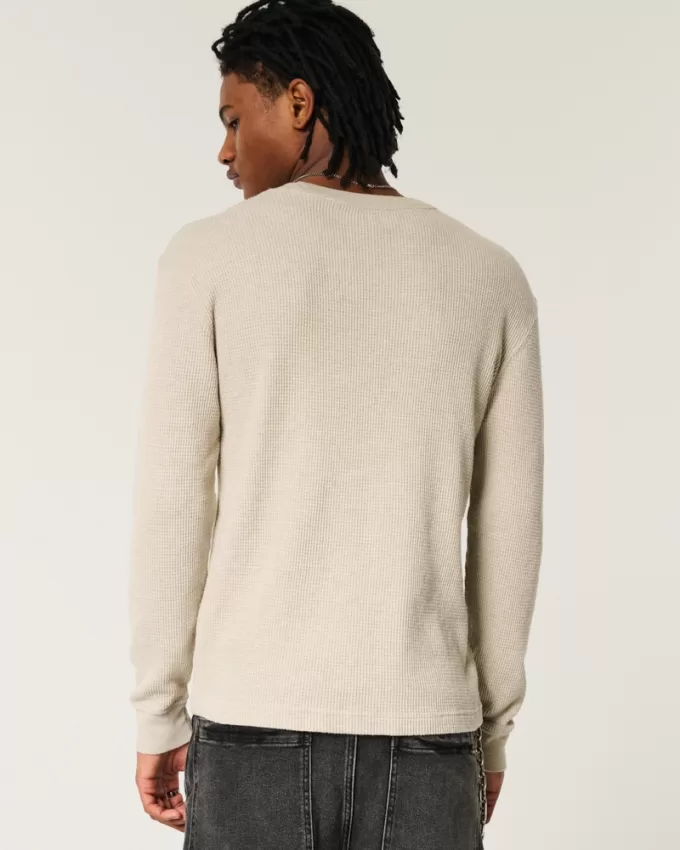 Long-Sleeve Thermal Crew T-Shirt,Long-Sleeve Thermal Crew T-Shirt