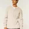 Long-Sleeve Thermal Henley,Long-Sleeve Thermal Henley