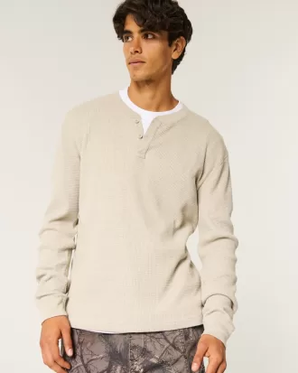 Long-Sleeve Thermal Henley,Long-Sleeve Thermal Henley