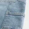 Loose Medium Wash Carpenter Jeans,Loose Medium Wash Carpenter Jeans