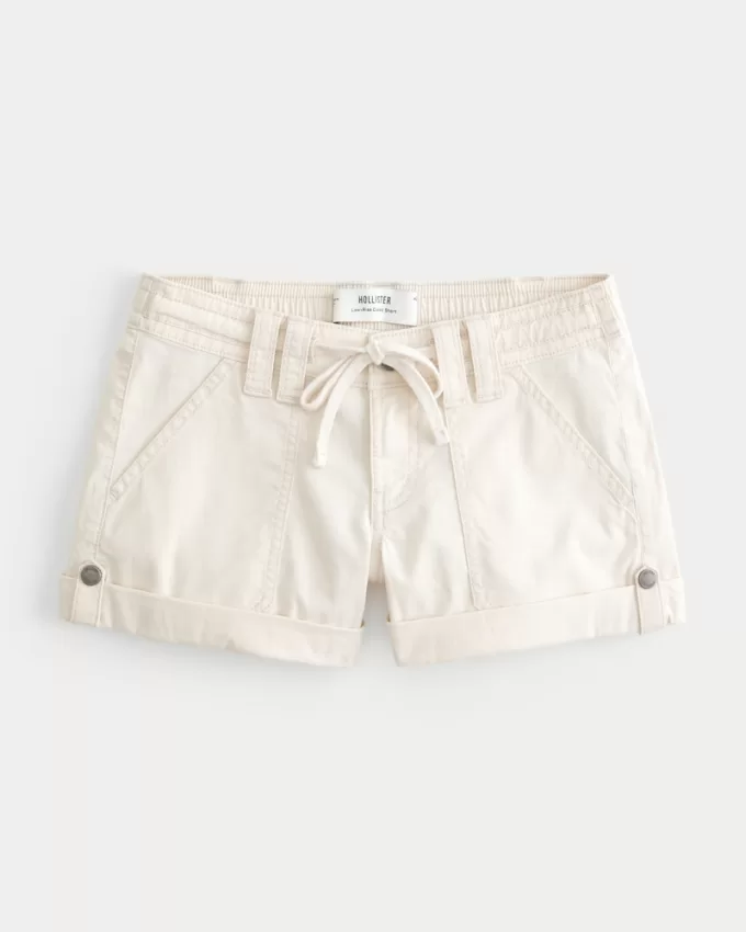 Low-Rise Adjustable Hem Shorts,Low-Rise Adjustable Hem Shorts Low-Rise Adjustable Hem Shorts,Low-Rise Adjustable Hem Shorts