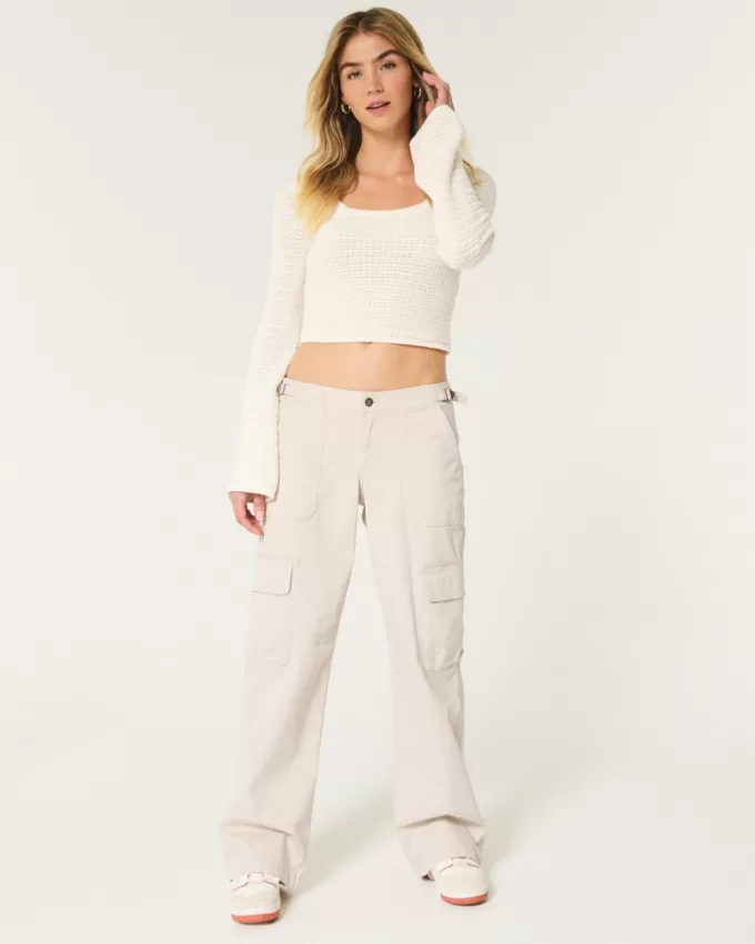 Low-Rise Baggy Cargo Pants,Low-Rise Baggy Cargo Pants