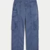 Low-Rise Baggy Zipper Pocket Cargo Pants,Low-Rise Baggy Zipper Pocket Cargo Pants