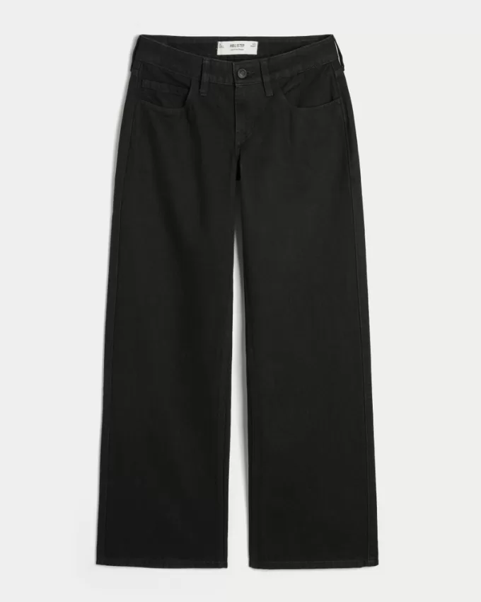 Low-Rise Black Baggy Jeans,Low-Rise Black Baggy Jeans