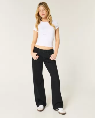 Low-Rise Black Baggy Jeans,Low-Rise Black Baggy Jeans