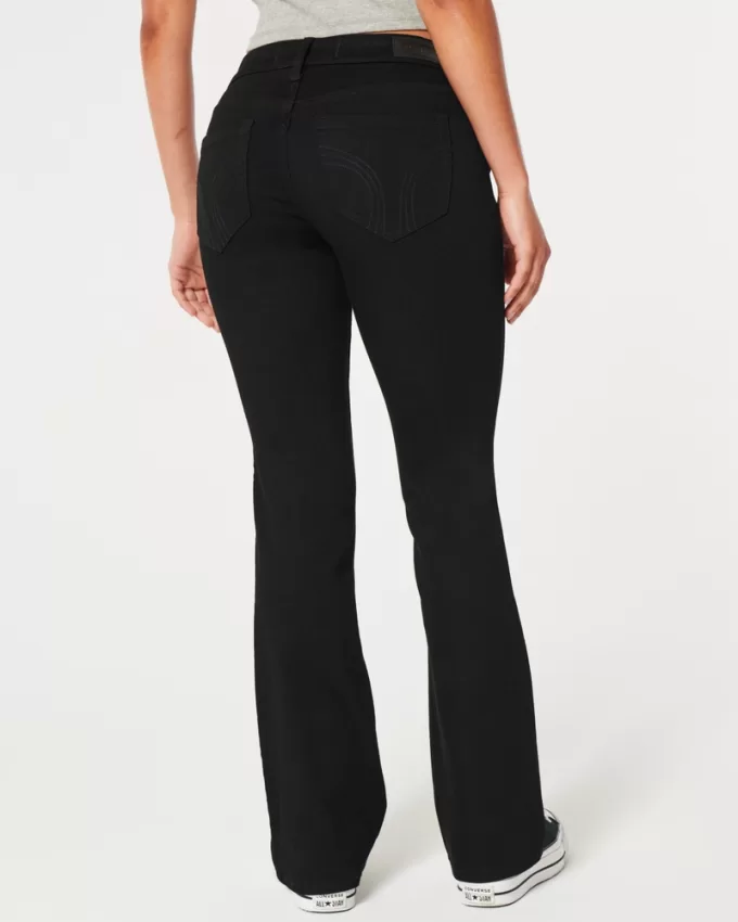 Low-Rise Black Boot Jeans,Low-Rise Black Boot Jeans