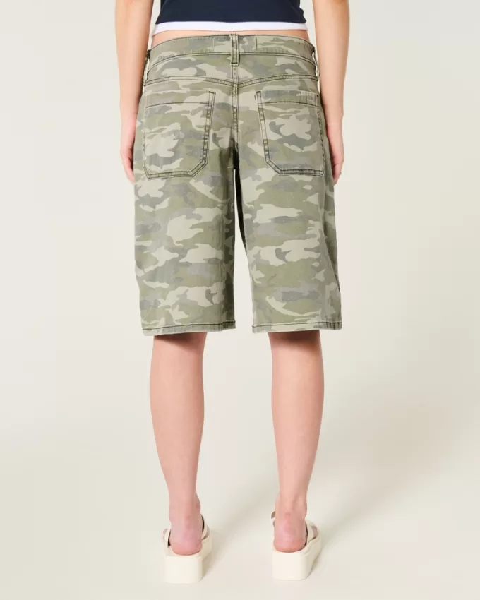 Low-Rise Camo Super Baggy Jort,Low-Rise Camo Super Baggy Jort