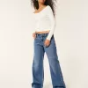 Low-Rise Dark Wash Baggy Jeans,Low-Rise Dark Wash Baggy Jeans