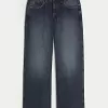 Low-Rise Dark Wash Baggy Jeans,Low-Rise Dark Wash Baggy Jeans