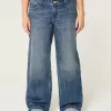 Low-Rise Dark Wash Baggy Jeans,Low-Rise Dark Wash Baggy Jeans
